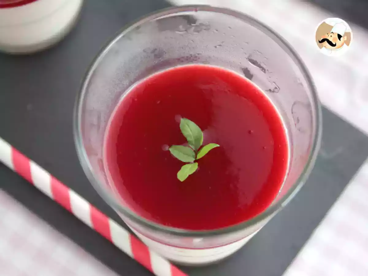 Panna Cotta ao coulis de framboesa - foto 3