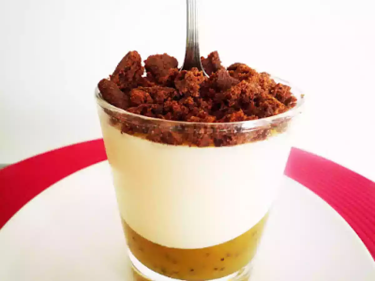 Panna cotta de leite com gelatina de kiwi - foto 2