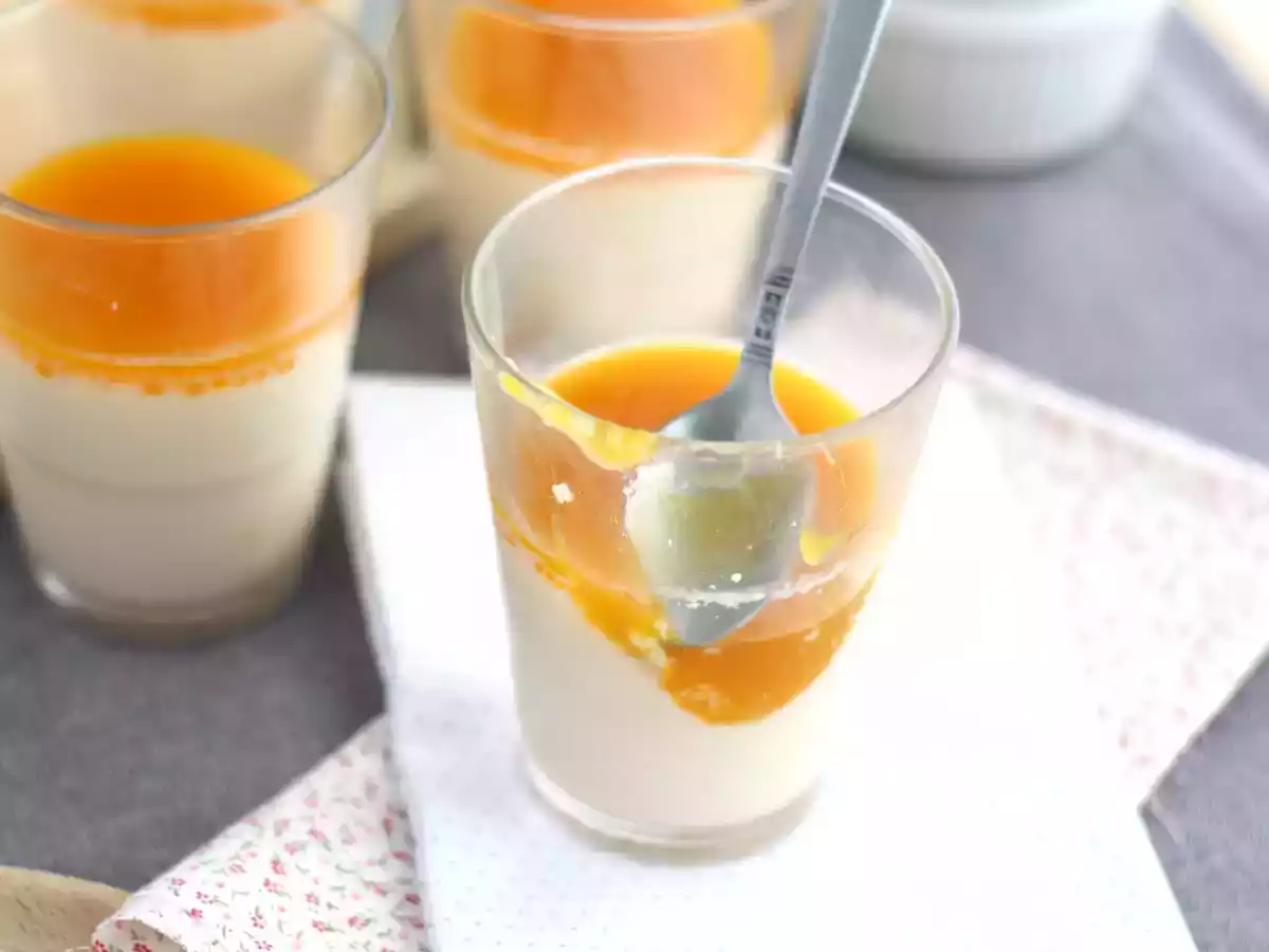 Panna Cotta vegan sabor coco - foto 3