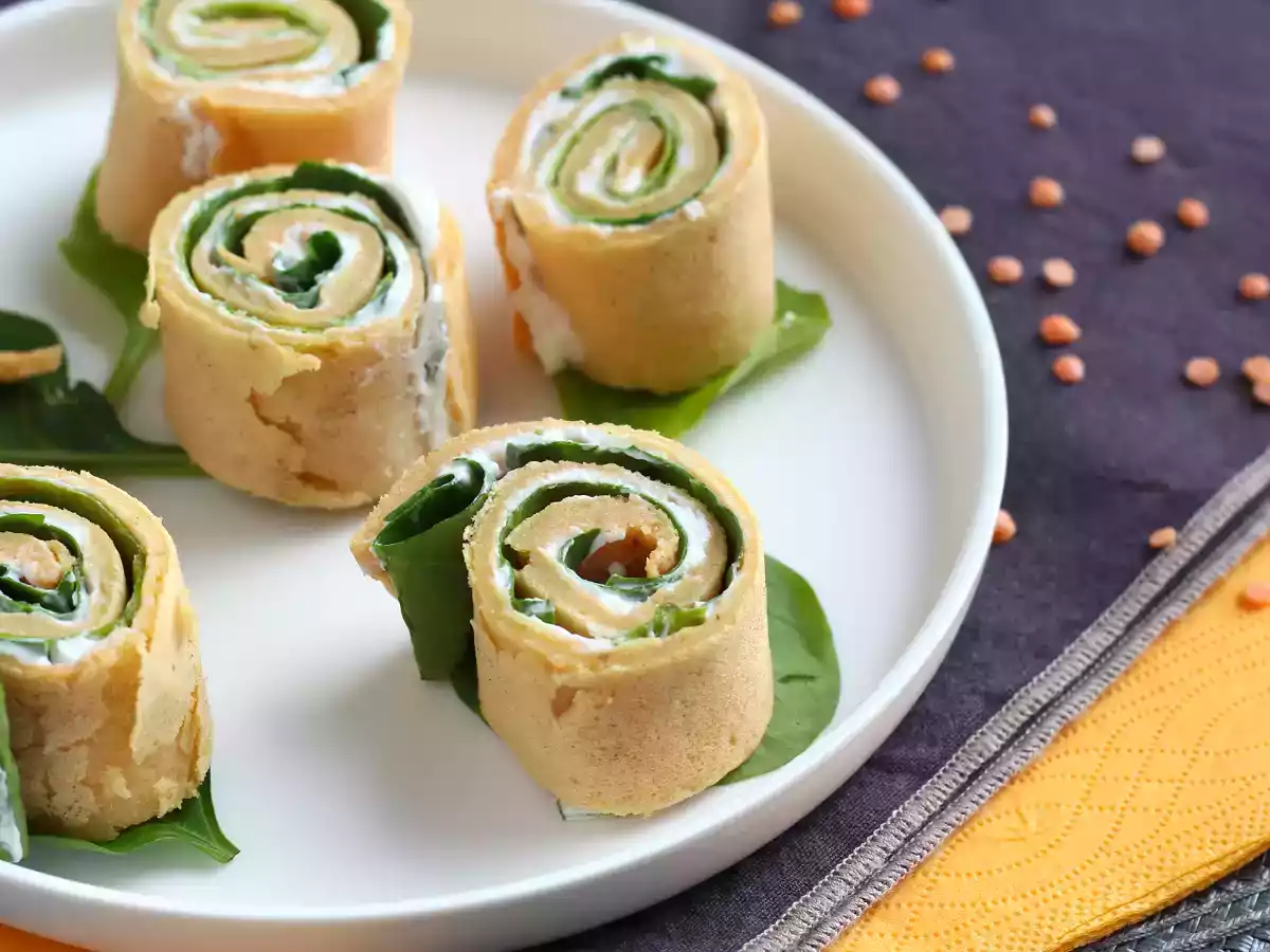 Panqueca de lentilha vermelha - Com apenas 2 ingredientes!