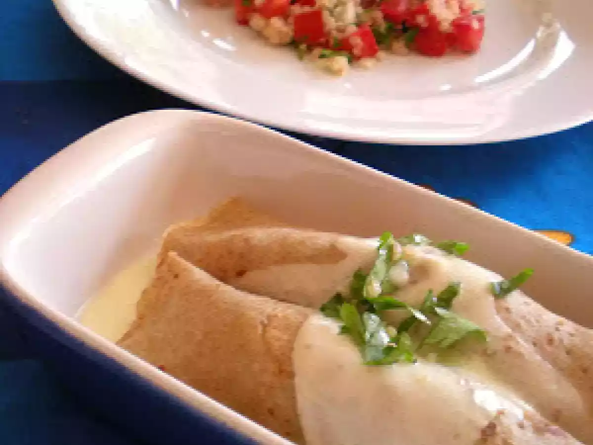 PANQUECA INTEGRAL DE PALMITO E TOFU