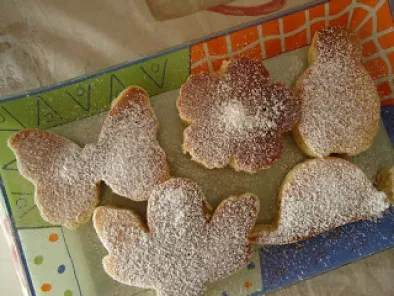 Panquecas com formas de cookies