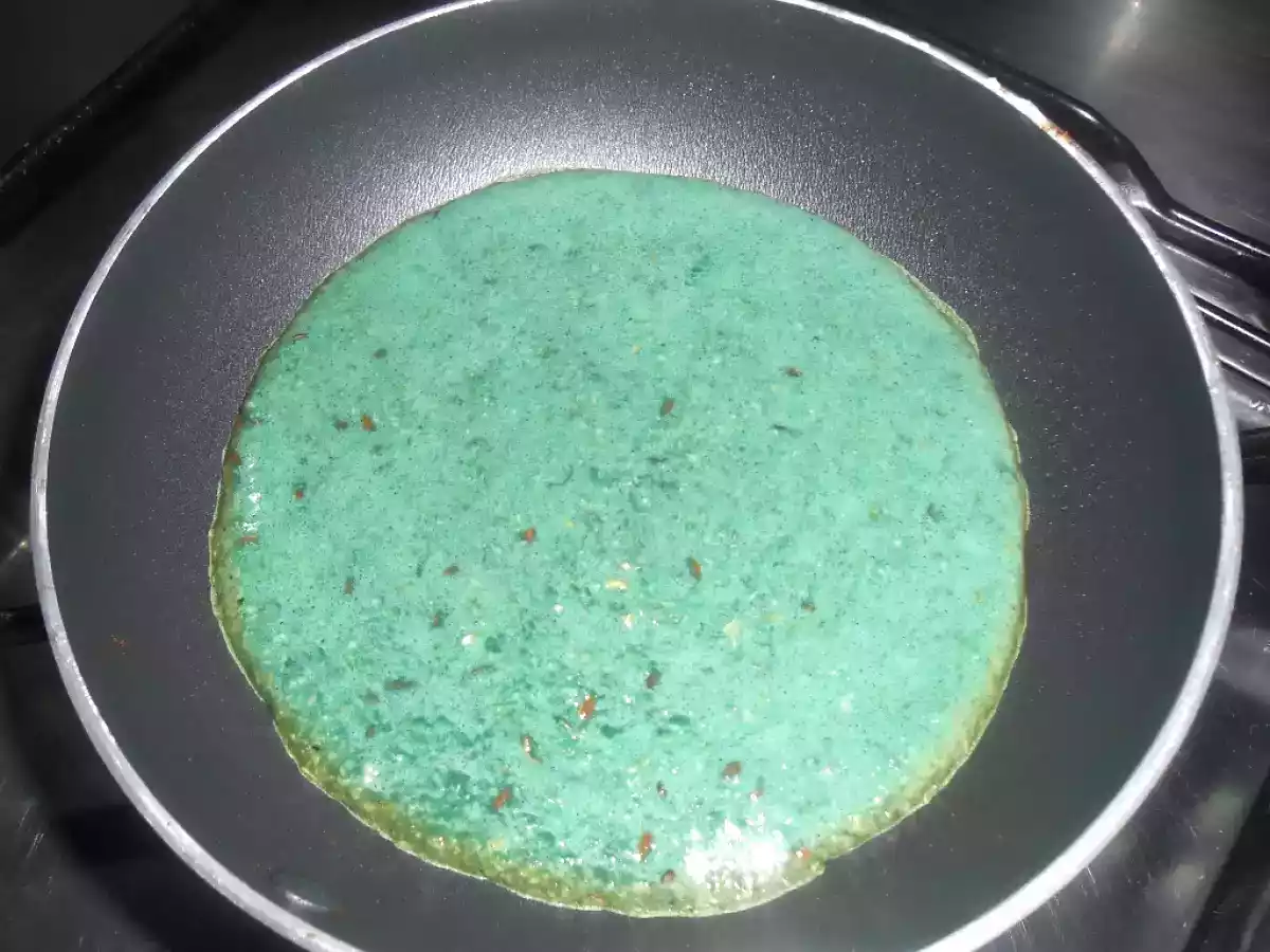 Panquecas de aveia com Spirulina e mel - foto 2