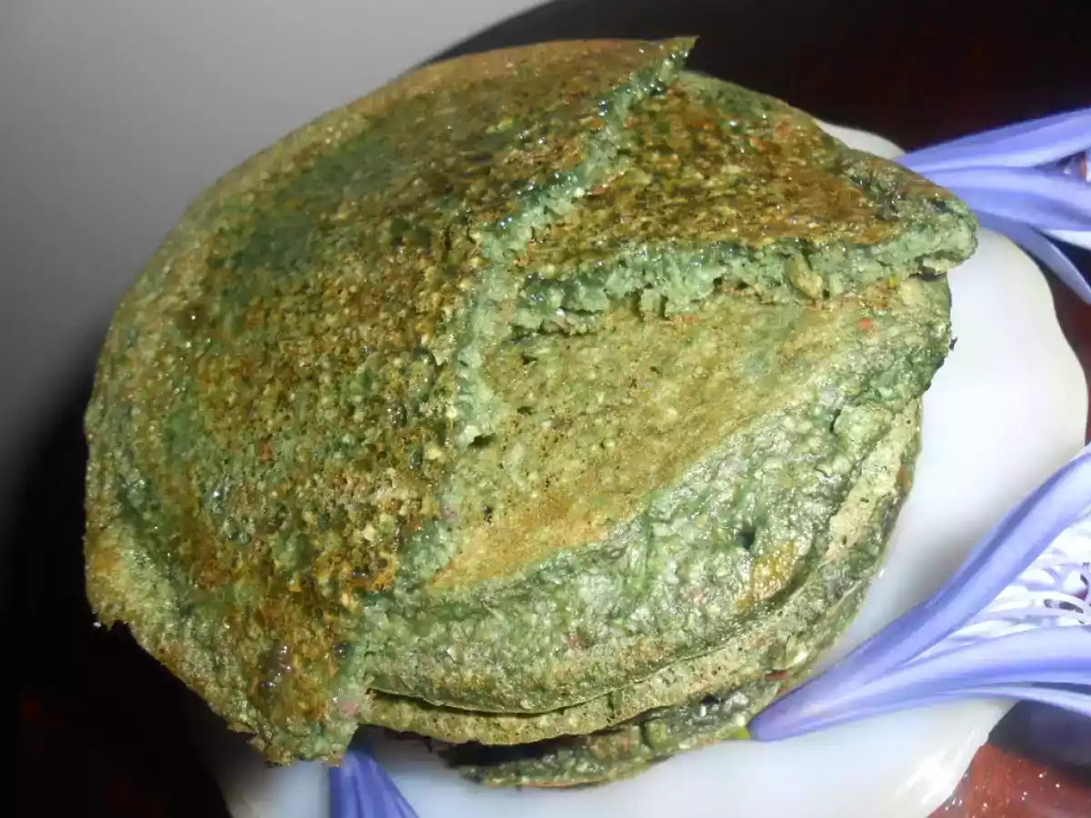 Panquecas de aveia com Spirulina e mel - foto 3