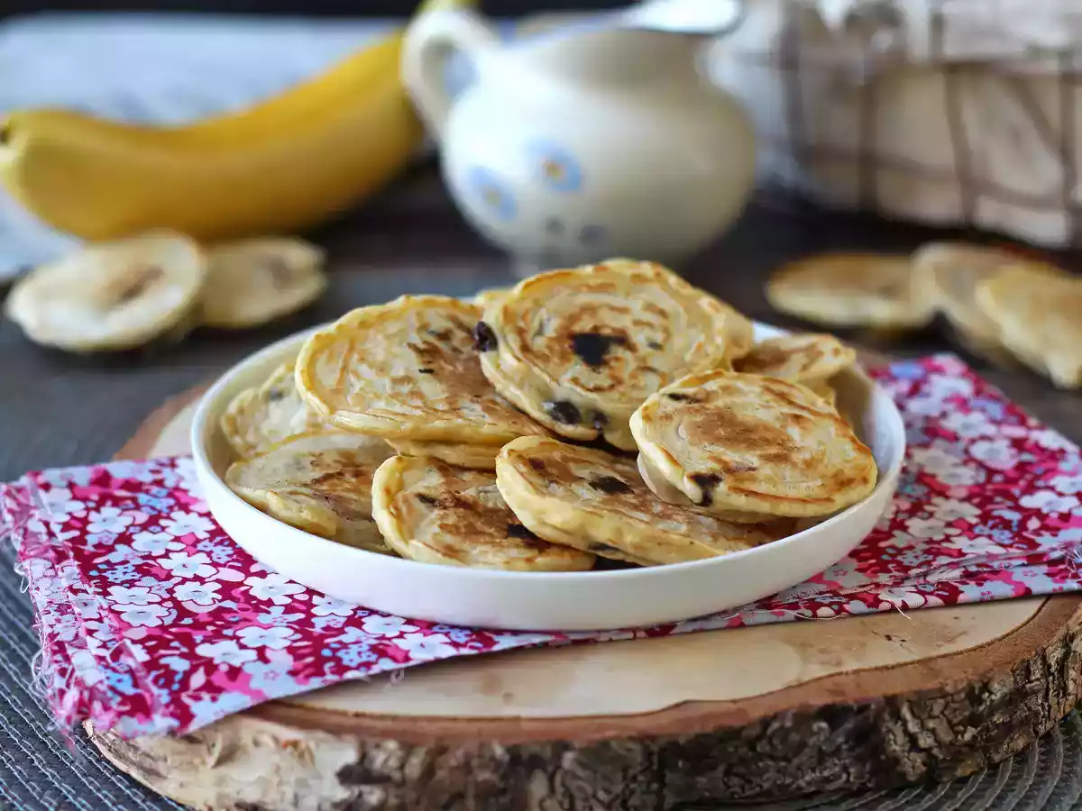 Panquecas de banana sem adição de açúcar e super fofinhas!
