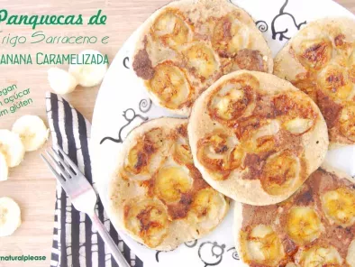 Panquecas de Trigo Sarraceno e Banana Caramelizada