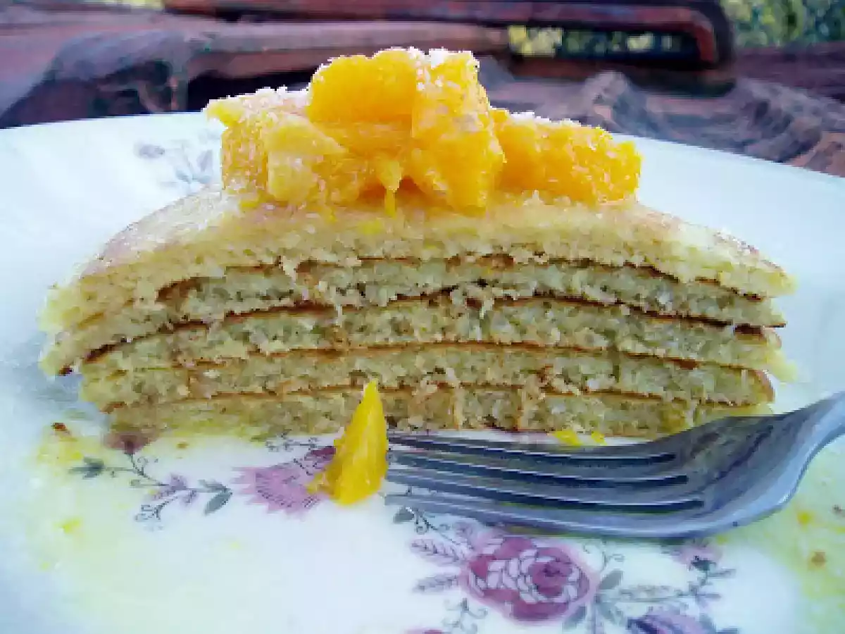 Panquecas prateadas de laranja e coco - foto 2