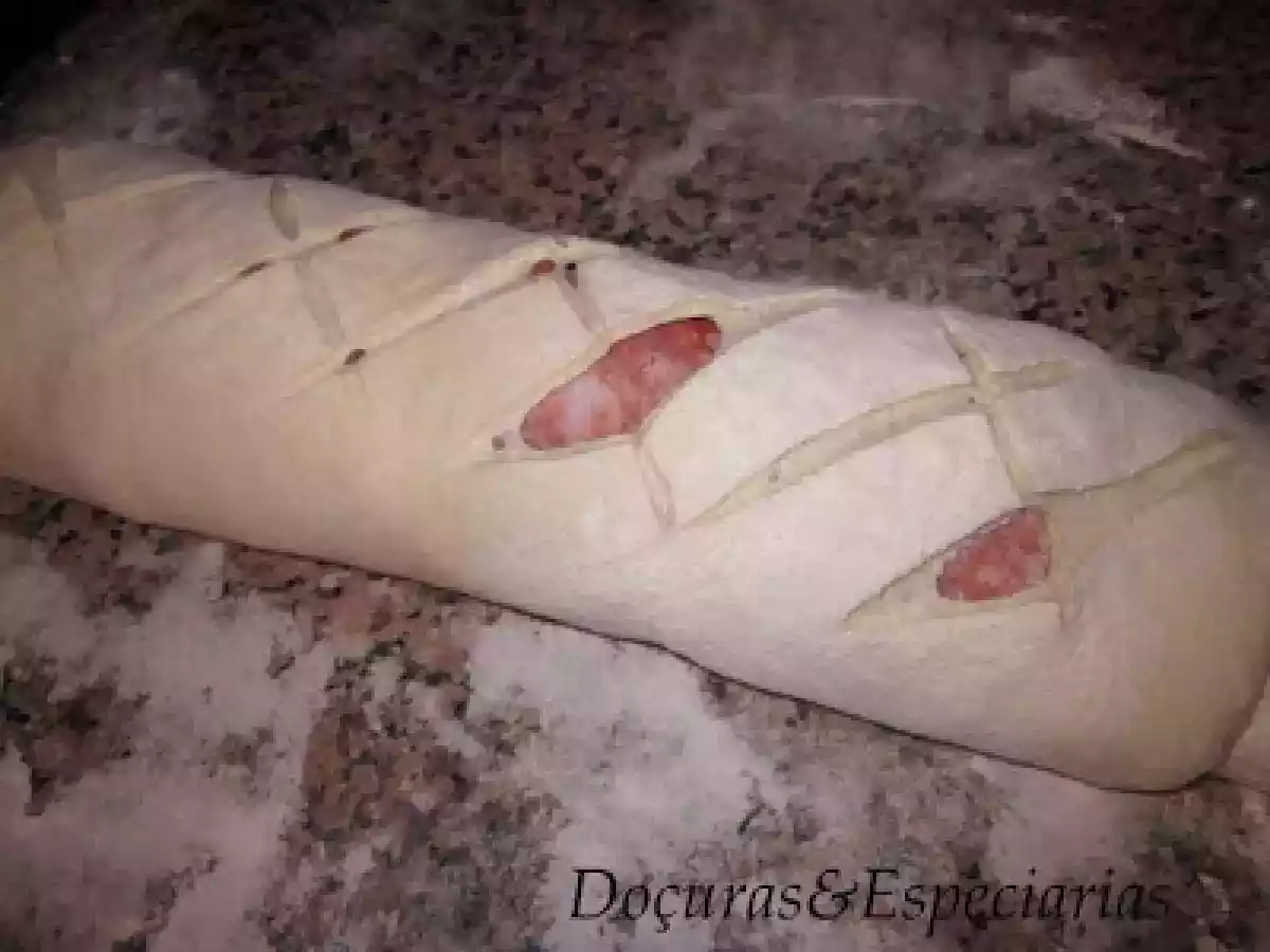 Pão Branco com Chouriço, Paio e Queijo - foto 2