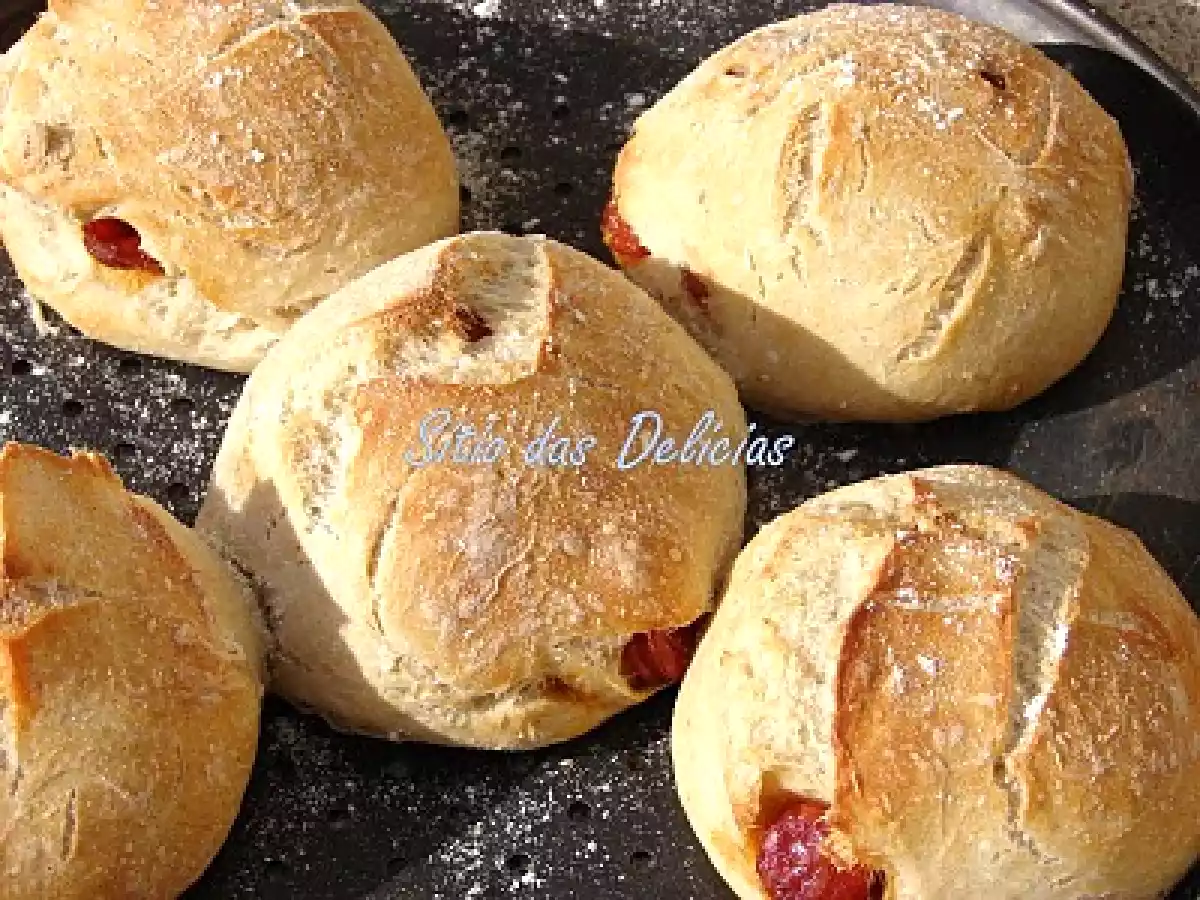 Pão Caseiro Recheado com Linguiça da Luísa Alexandra