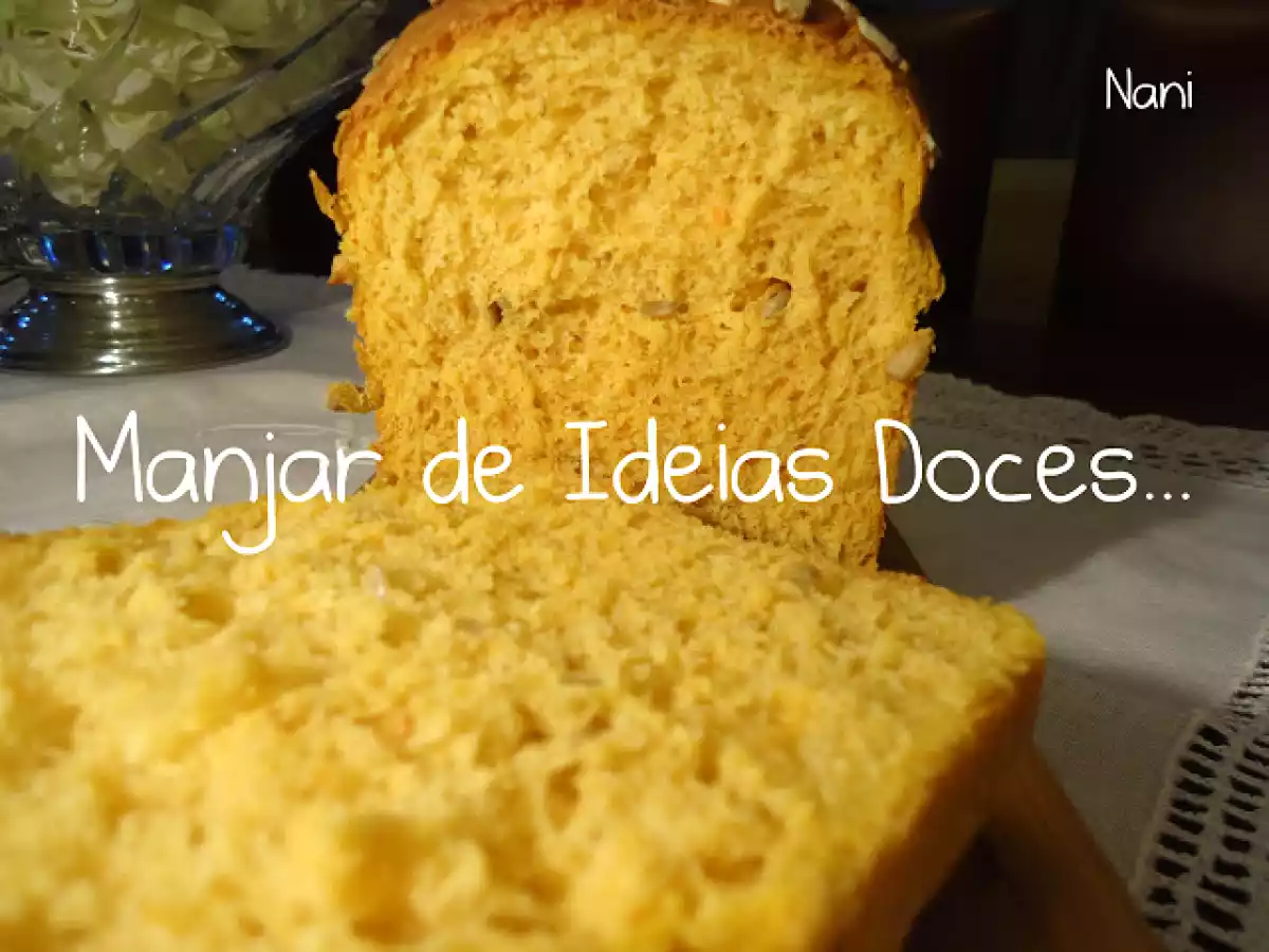 Pão de Abóbora com Sementes de Girassol e Linhaça