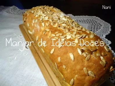 Pão de Abóbora com Sementes de Girassol e Linhaça - foto 2