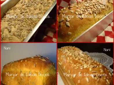 Pão de Abóbora com Sementes de Girassol e Linhaça - foto 3