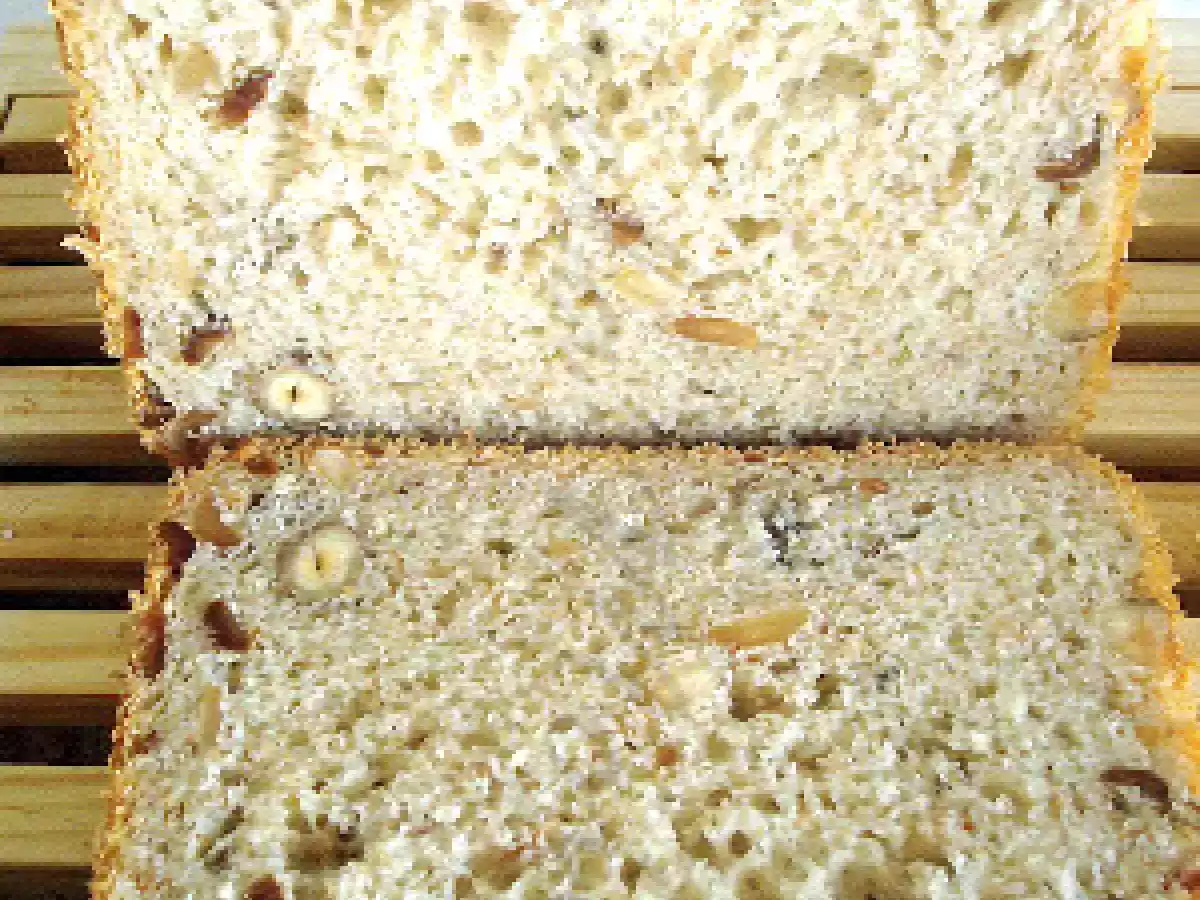 Pão de avelãs e pistácios pobrezinhos