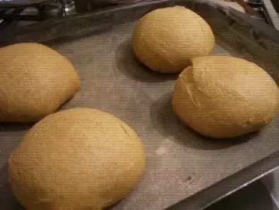 Pão de Hambúrguer Caseiro (semi-integral)