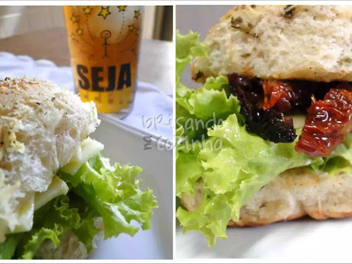 Pão de leite com parmesão e ervas de Provence