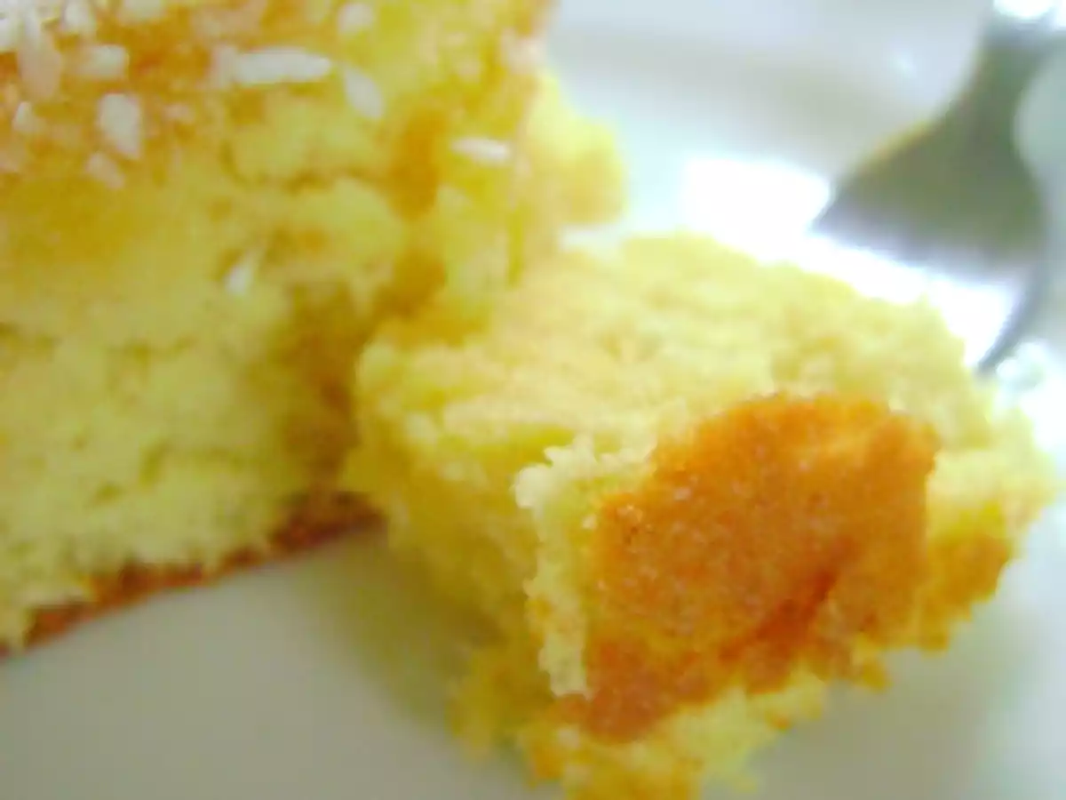 PÃO DE LÓ DE LARANJA E COCO