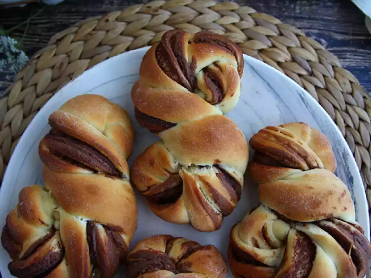 Pão doce de chocolate trançado (brioche de chocolate) - foto 4