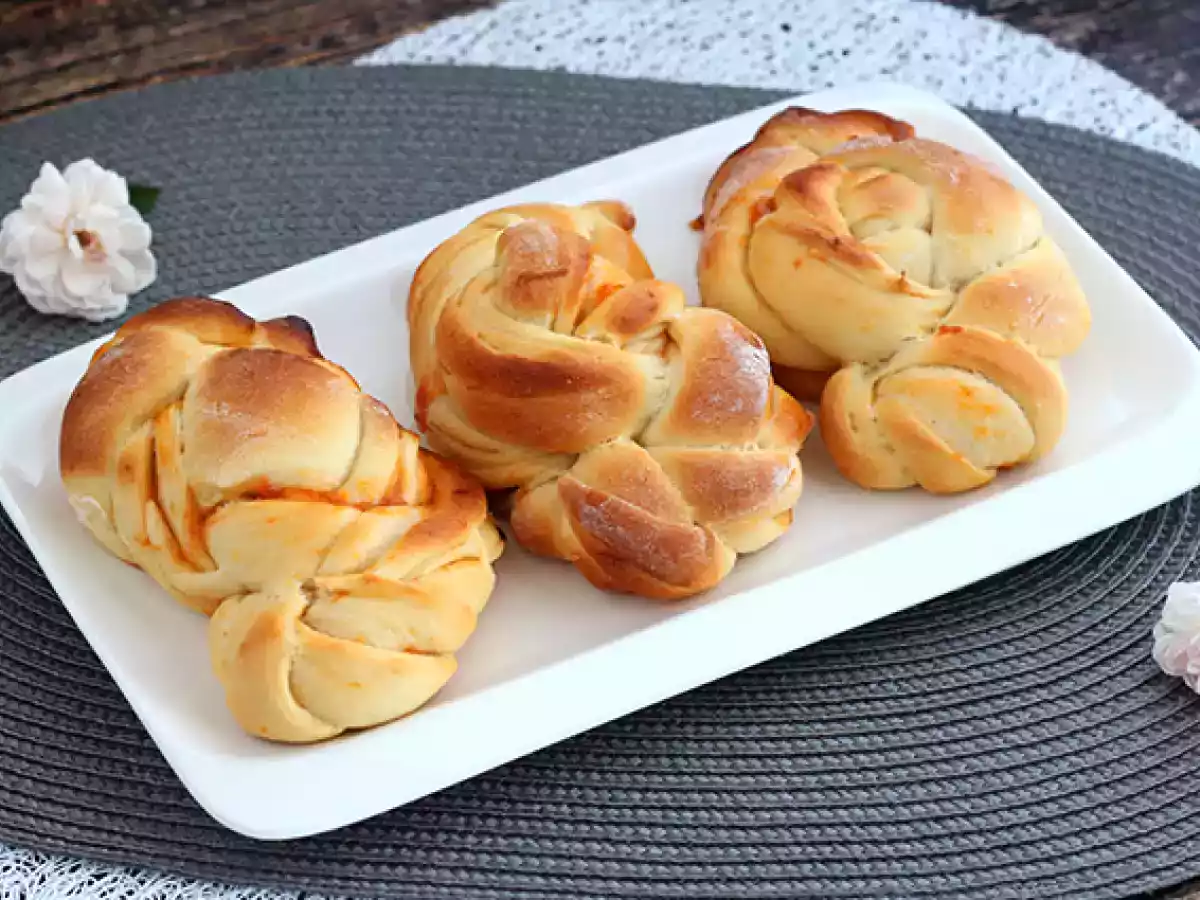 Pão doce trançado de damasco (brioche de damasco) - foto 4