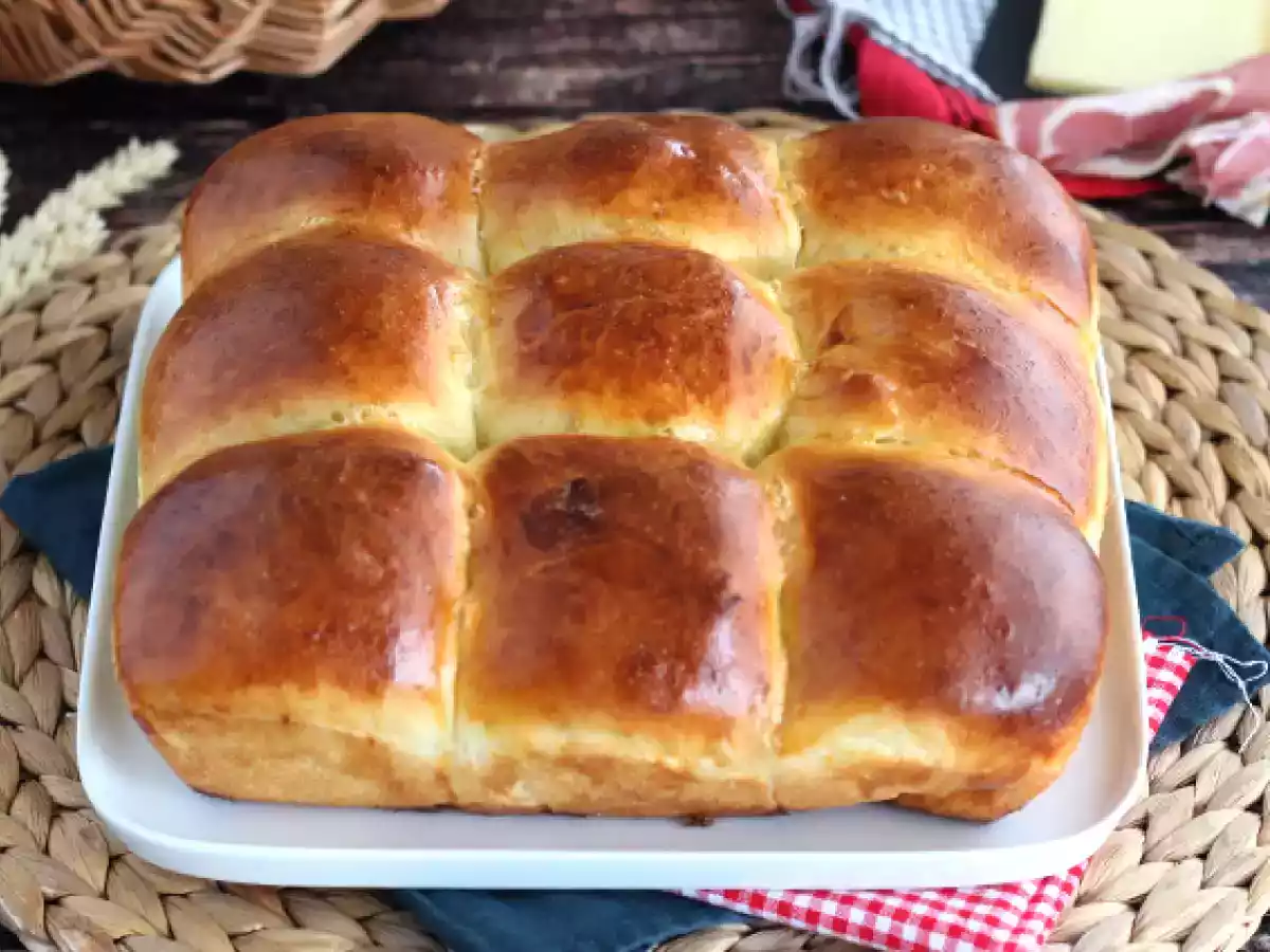 Pão recheado queijo e presunto - foto 2