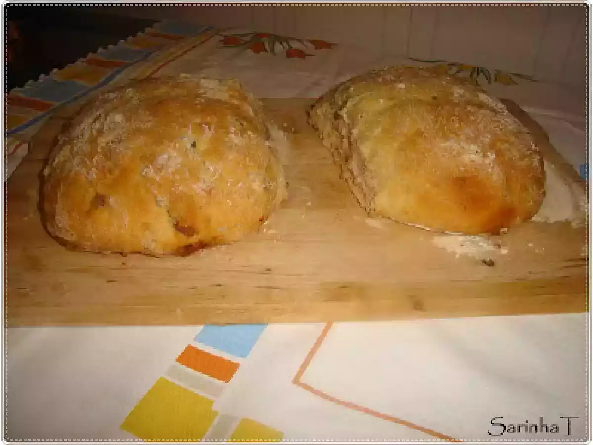 Pão Rústico de Chouriço, Bacon e Azeitonas - foto 3