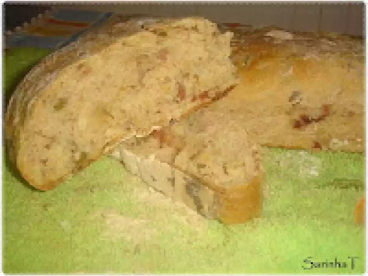 Pão Rústico de Chouriço, Bacon e Azeitonas - foto 5
