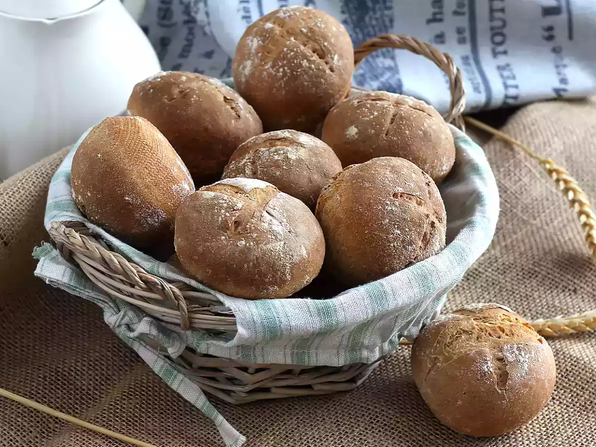 Pão sem amassar - Pão de preguiçoso