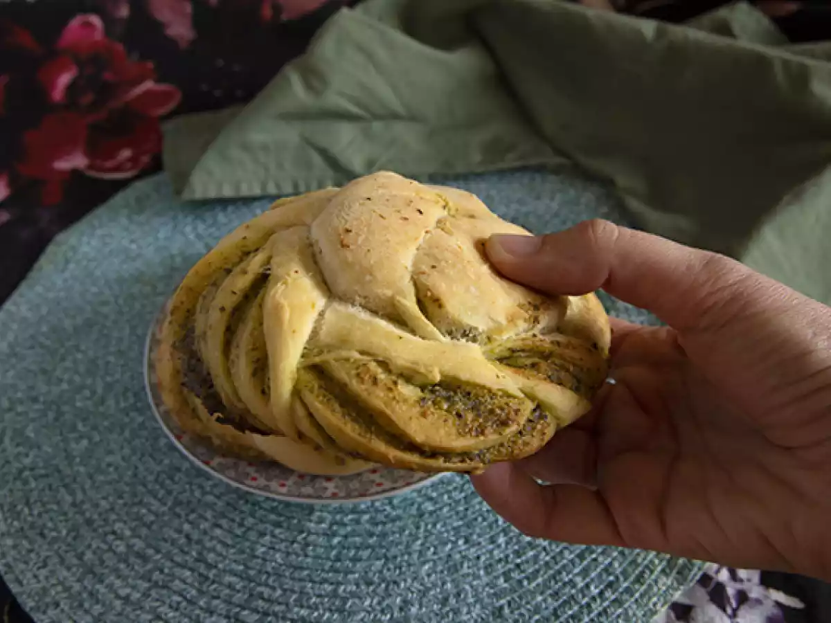Pão trançado de pesto - foto 2