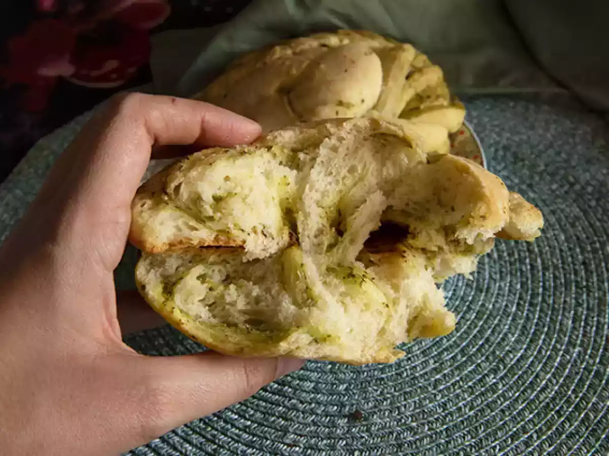 Pão trançado de pesto - foto 3