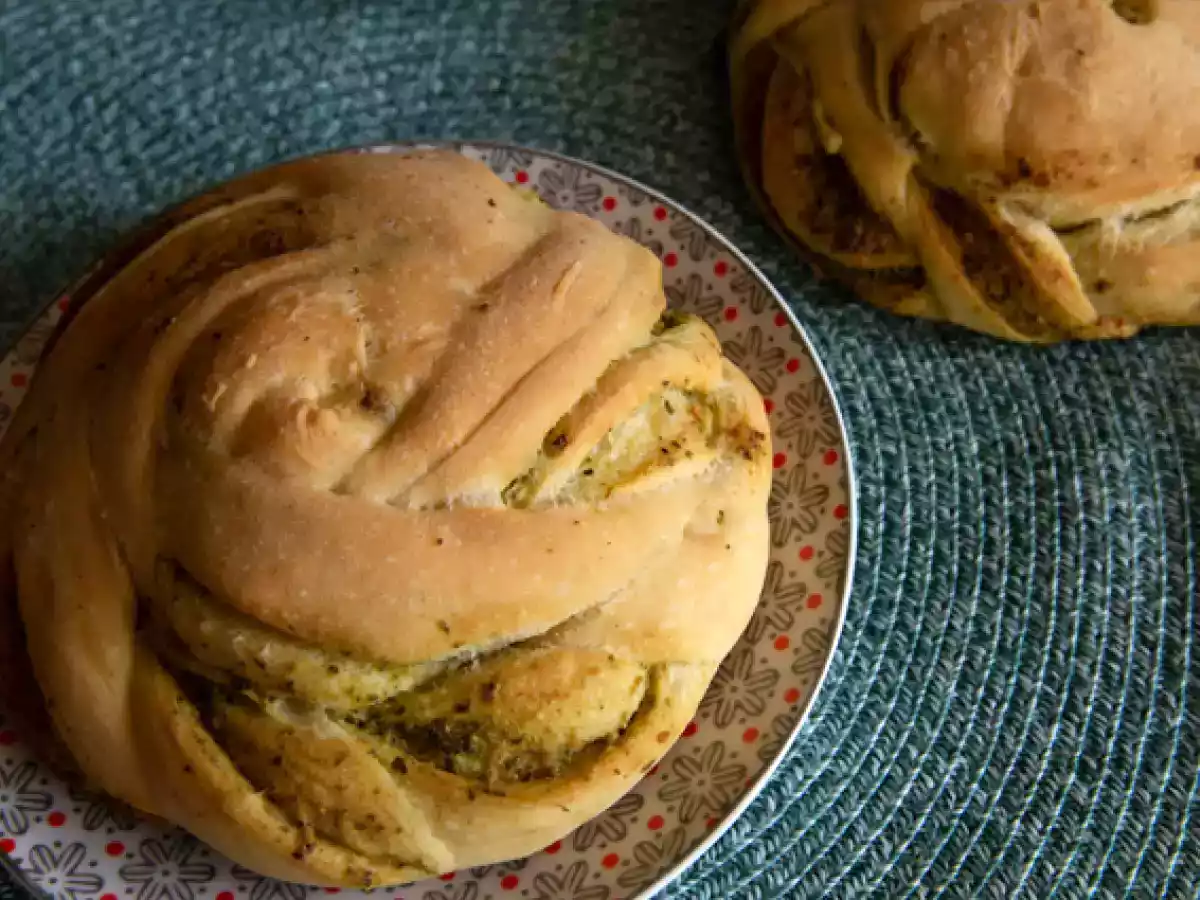 Pão trançado de pesto - foto 4