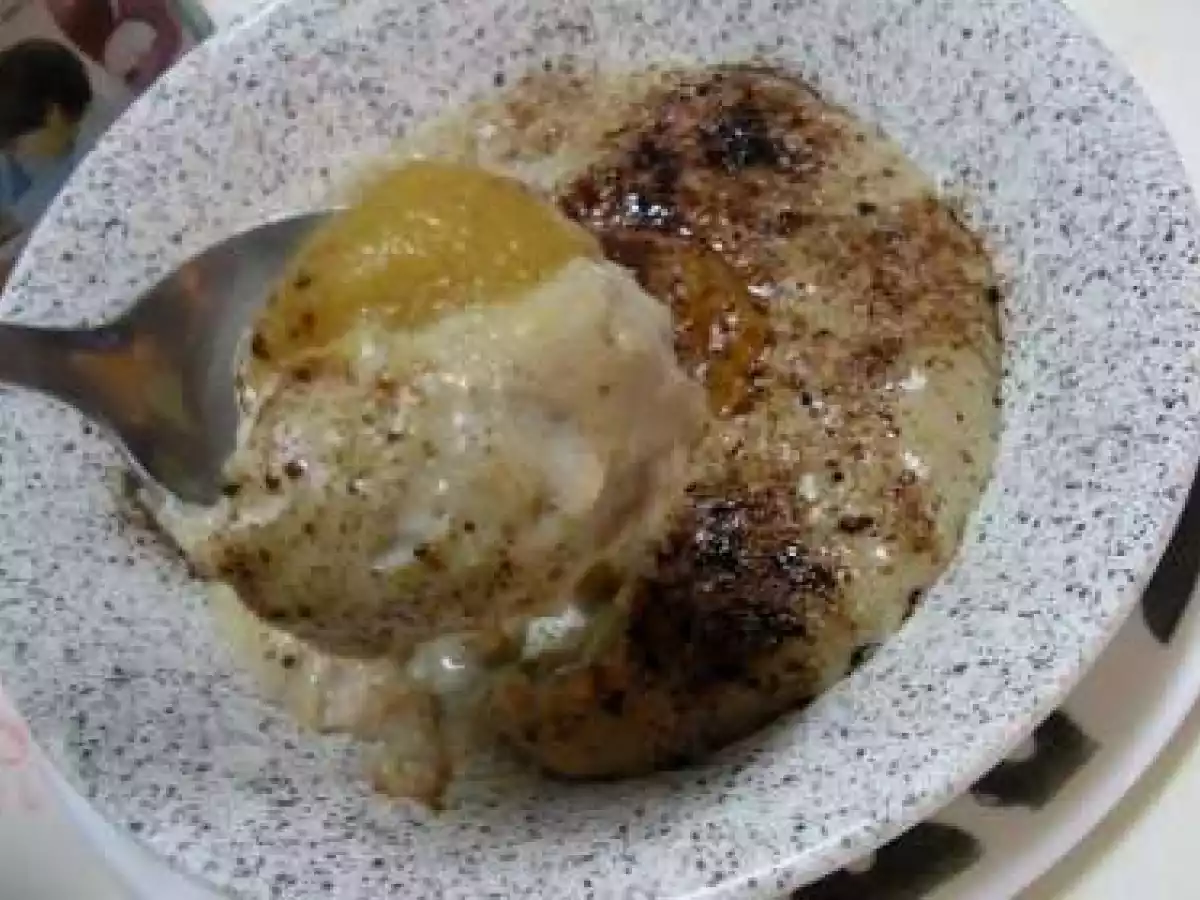 Papas de aveia com puré de maçã e chocolate - foto 3