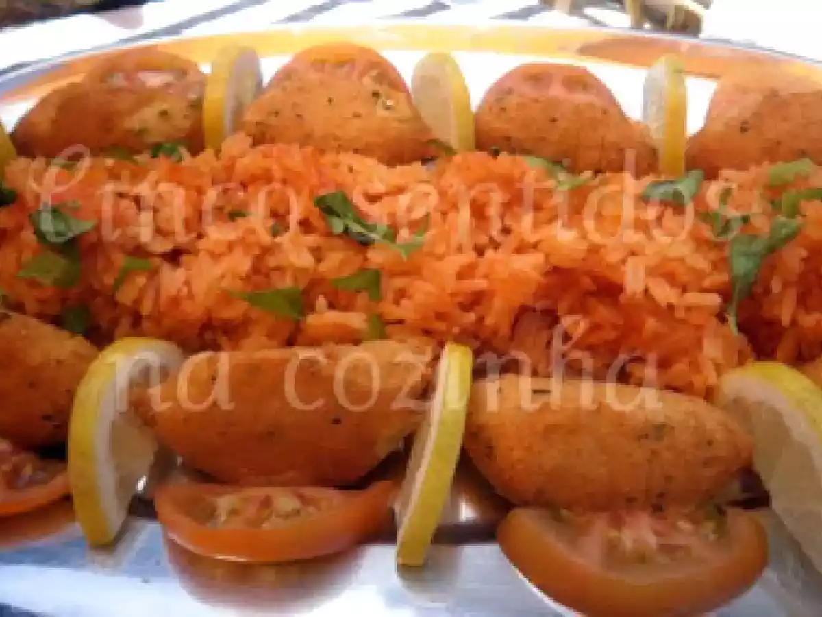 Pasteis de bacalhau com arroz de tomate - foto 2