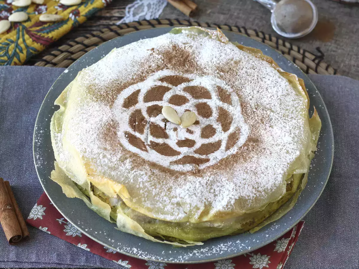 Pastel marroquino de frango (bastilla): crocante, agridoce e cheio de especiarias - foto 3