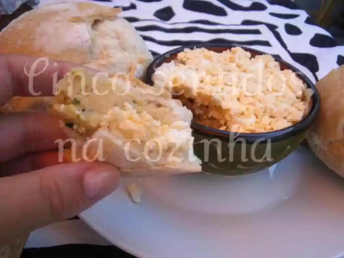 Paté de grão com ovo