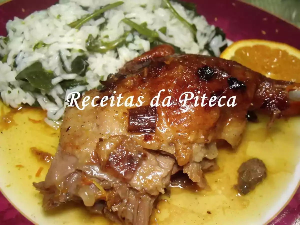 Pato assado com laranja acompanhado com arroz de grelos Bom Sucesso - foto 2