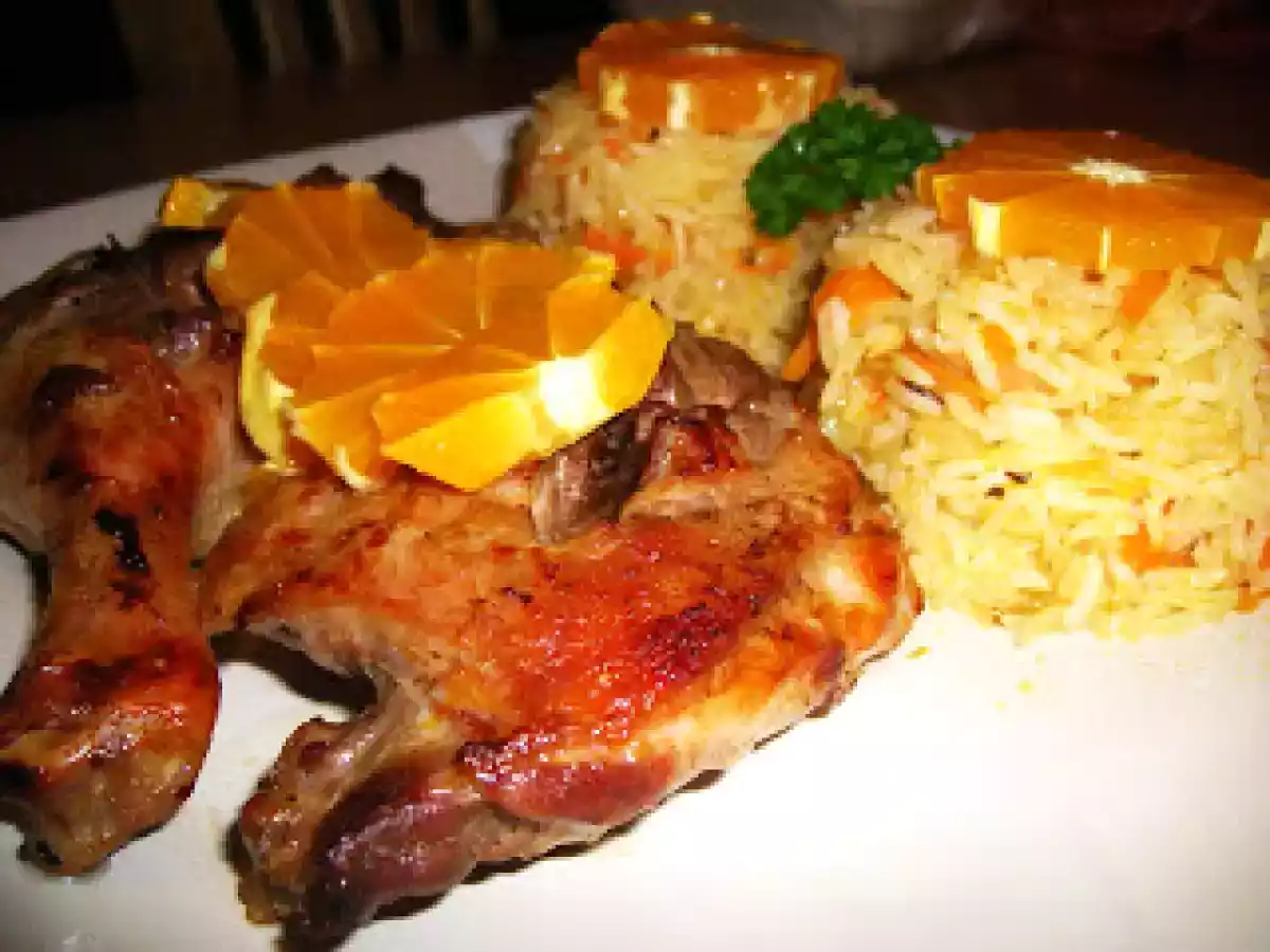 Pato com Laranja com Arroz de Cenoura - foto 2