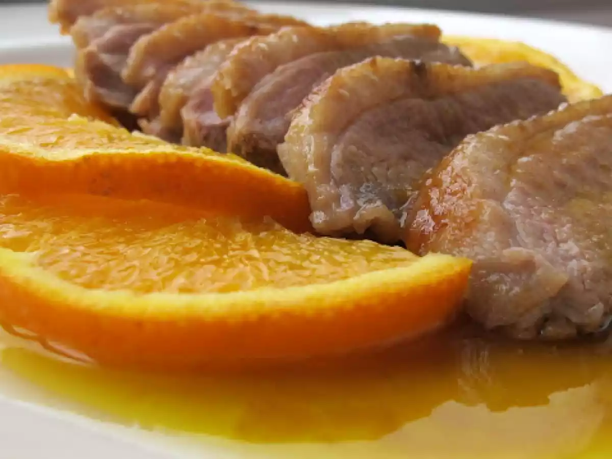 Pato com Laranja e Mel