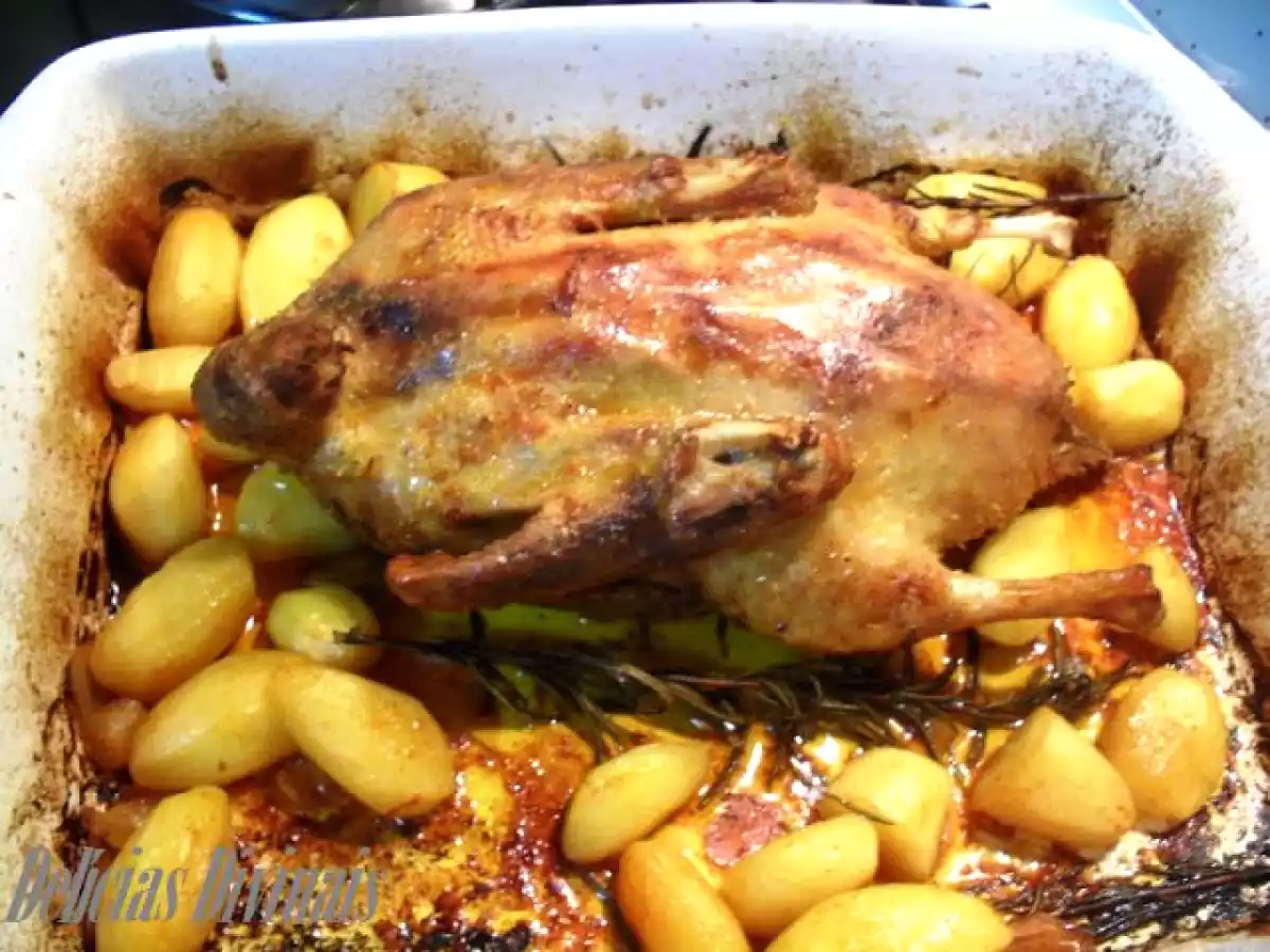 Pato no Forno Aromatizado com Alecrim