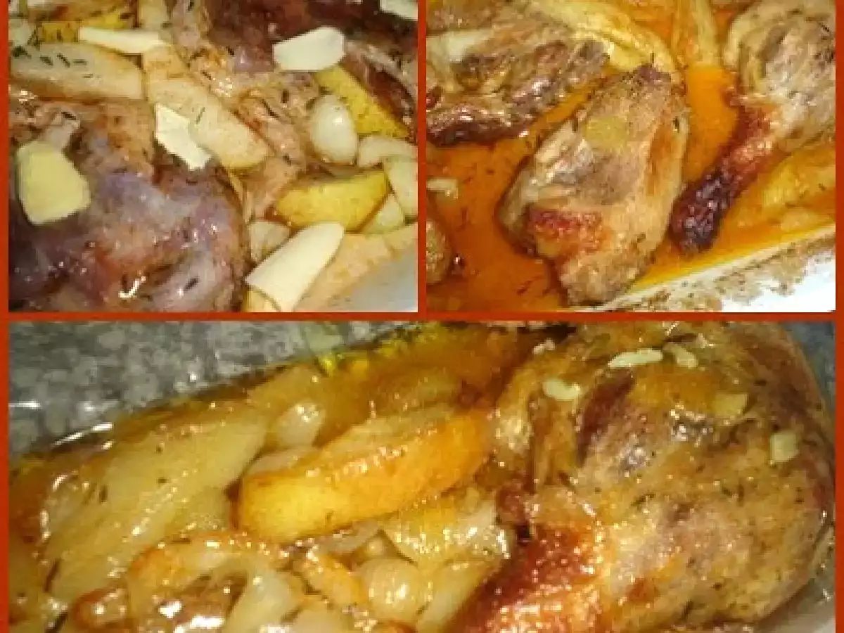 Pato no forno com Pêras