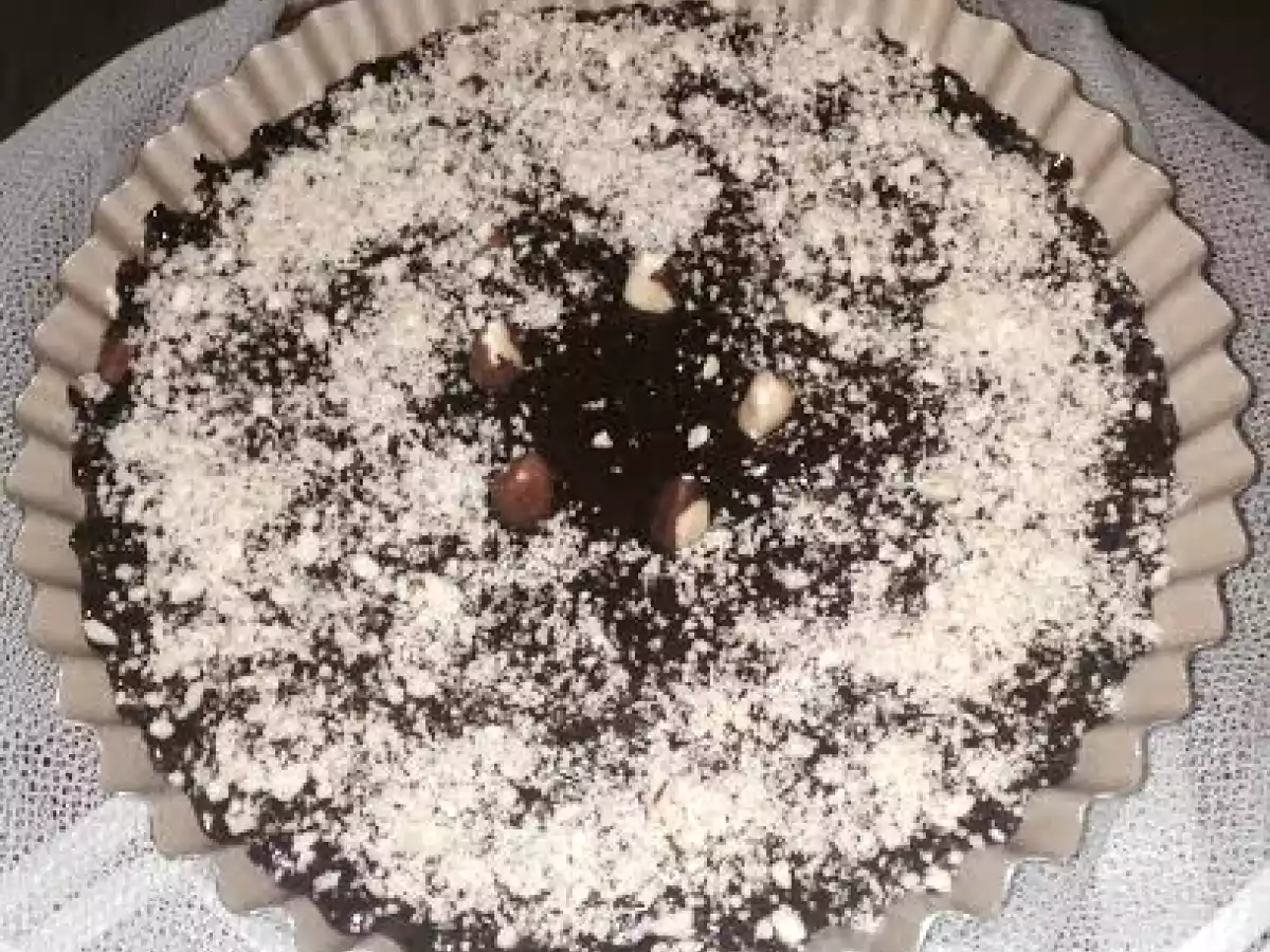 Pavê de chocolate com castanhas do pará