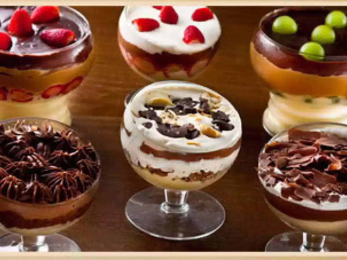 Pavê de chocolate e morango