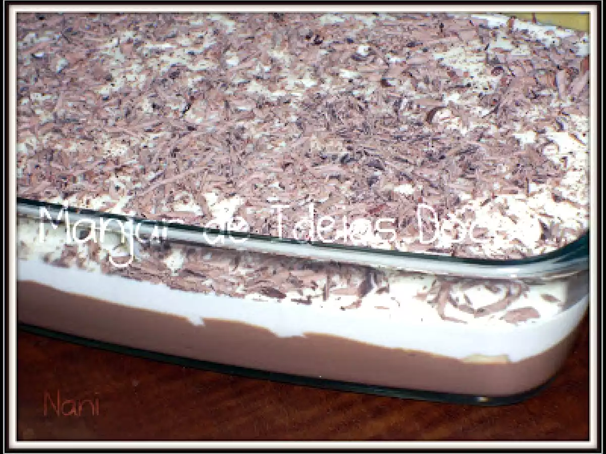 Pavê de Dois Chocolates Preto e Branco
