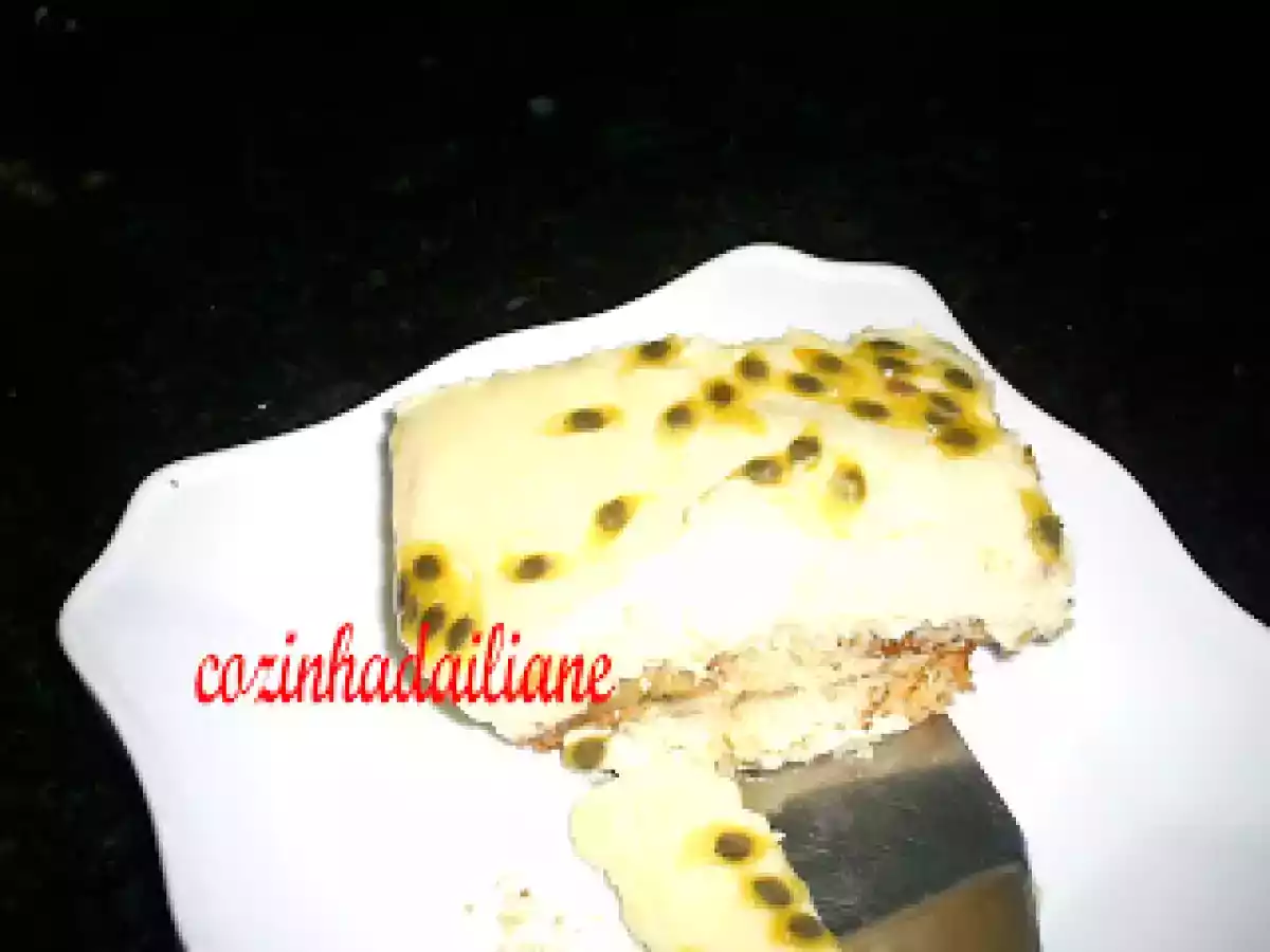 Pavê de maracujá e banana