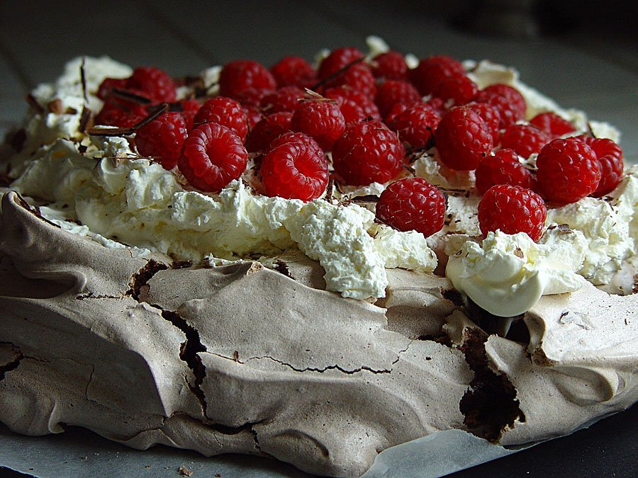 Pavlova de chocolate da nigella ou gorduchella tirada do blog da mô