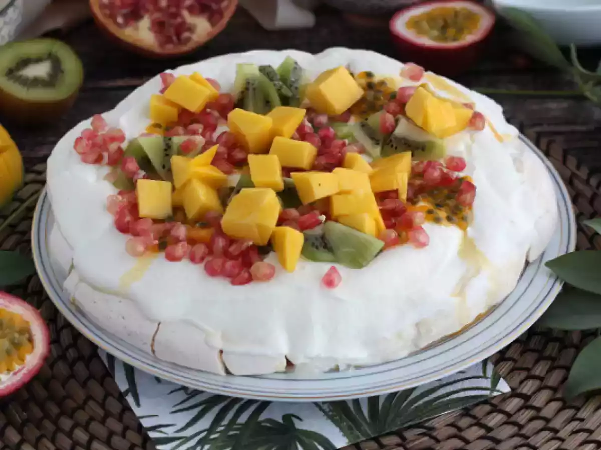 Pavlova exótica - Suspirão de maracujá e romã - foto 3