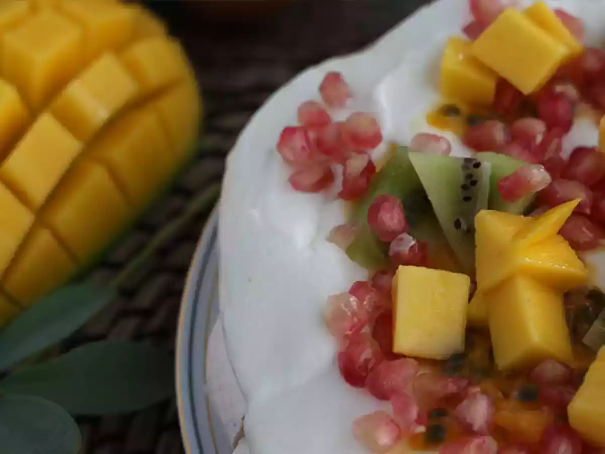 Pavlova exótica - Suspirão de maracujá e romã - foto 4