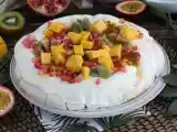Pavlova exótica - Suspirão de maracujá e romã, foto 2