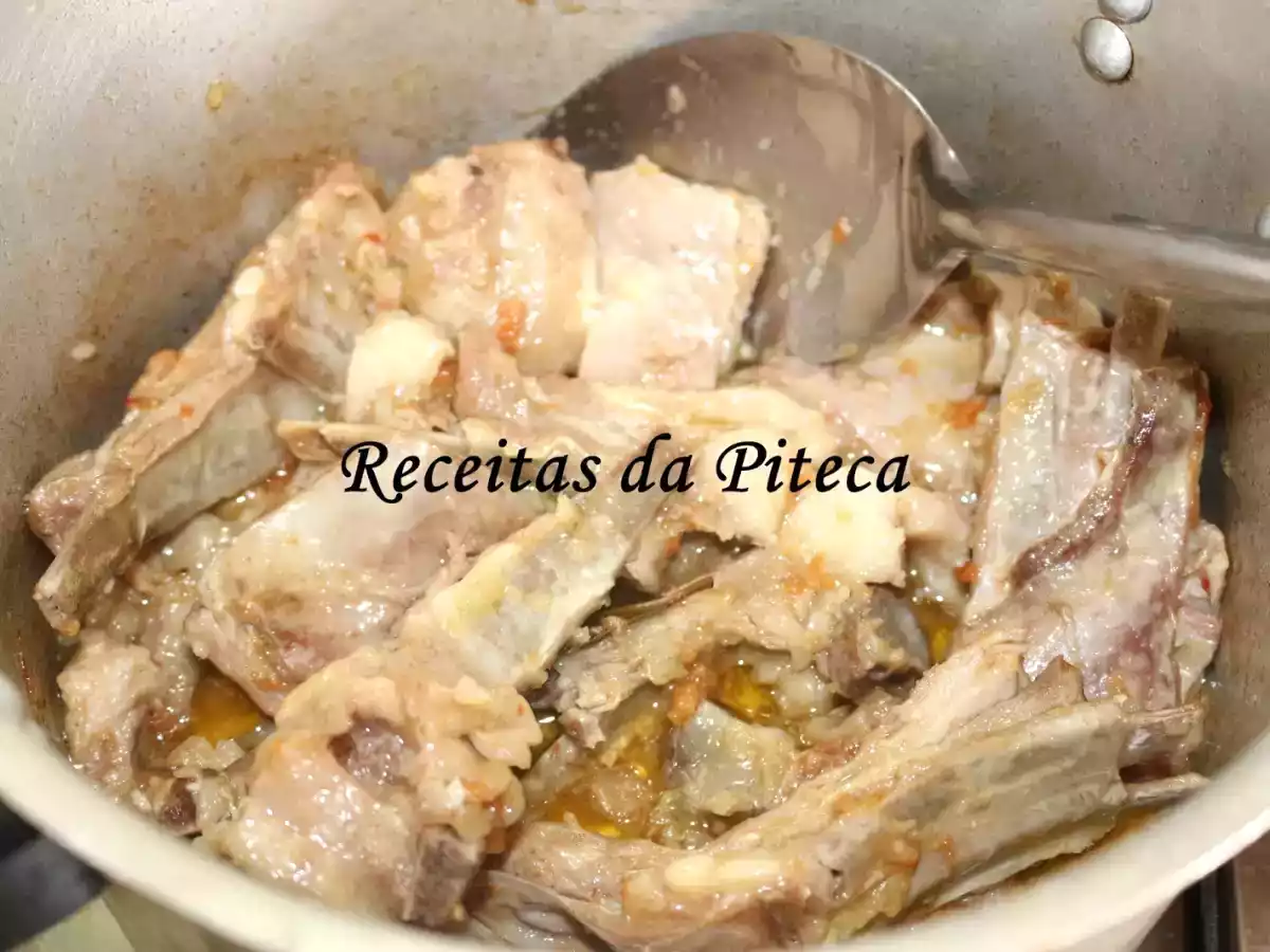 Peito de borrego estufado no tacho de pressão - foto 2