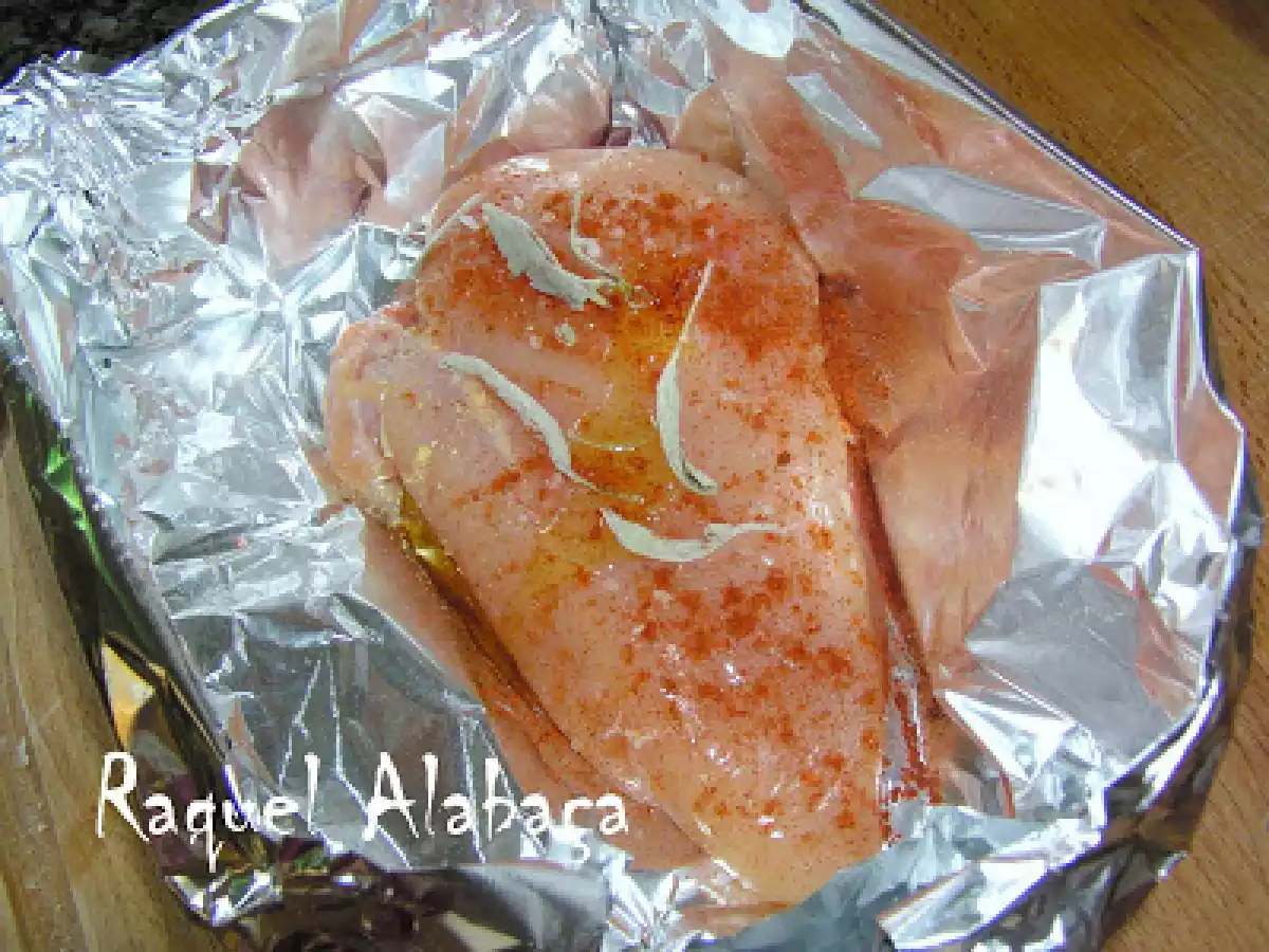 Peito de frango gratinado com Salva e Pêra - foto 2