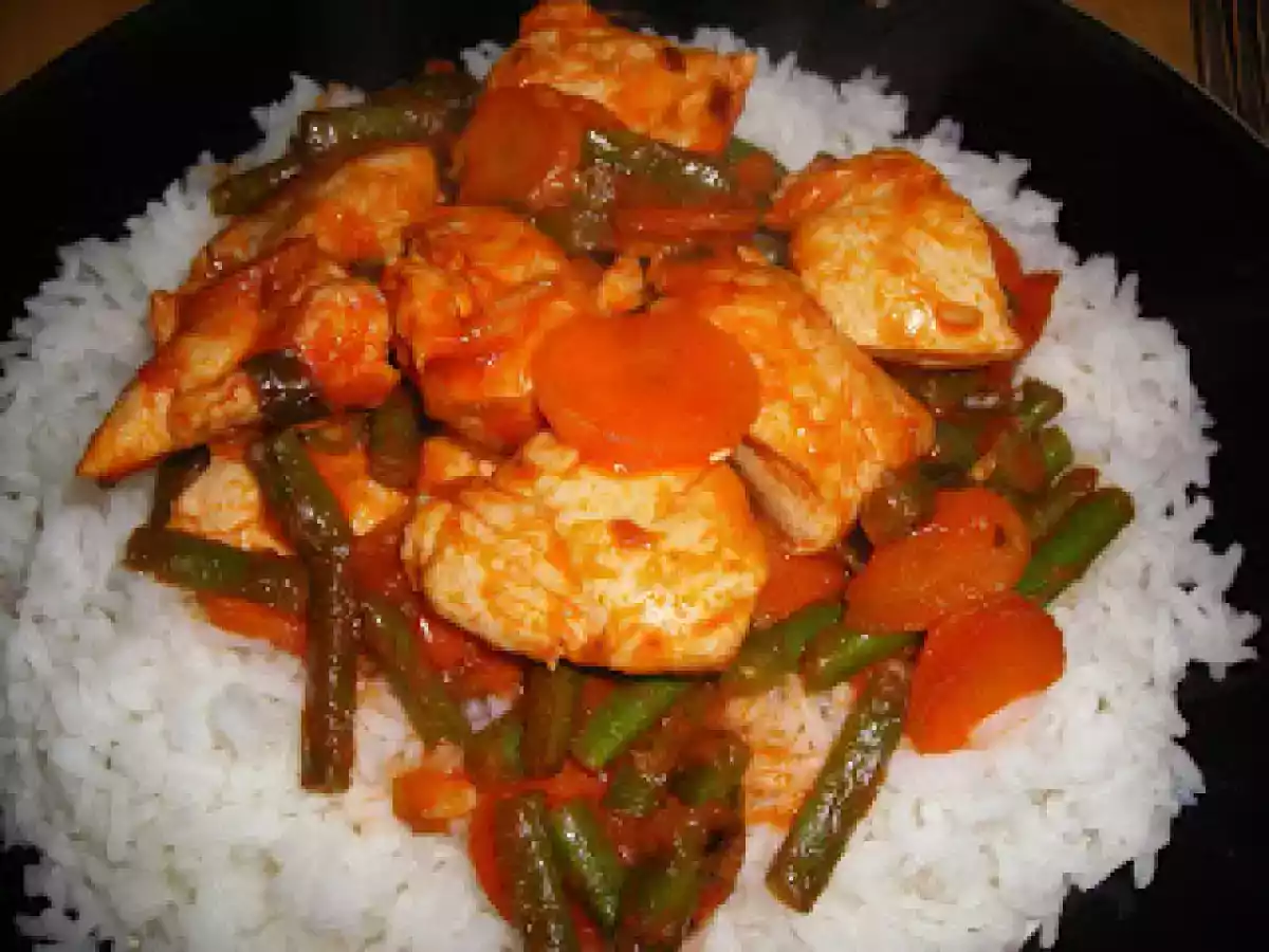 Peito de Frango Semi-frito com Limao e Arroz
