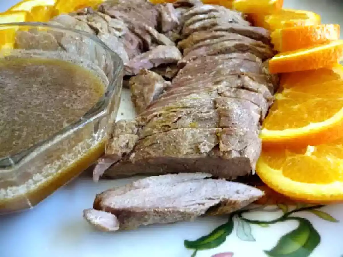 Peito de pato no sal